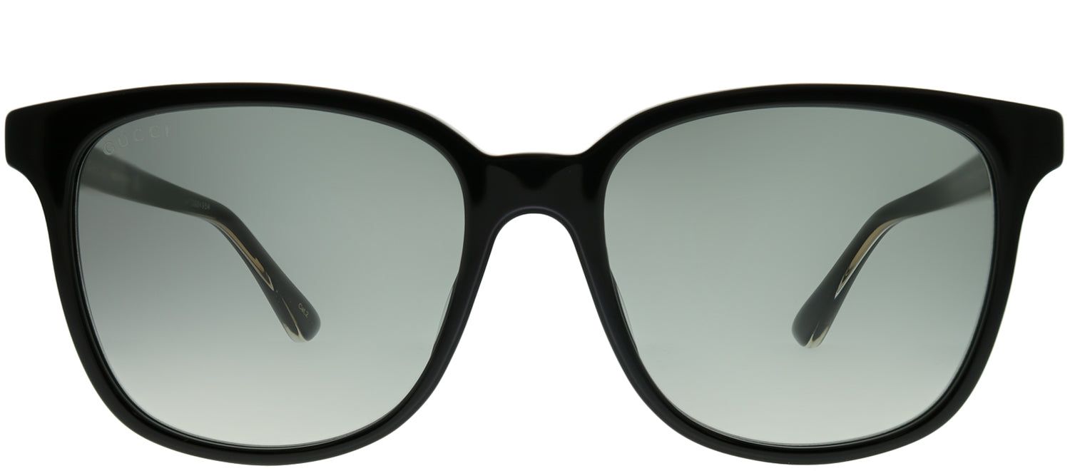 Gucci GG 0376S 001 Square Acetate Black Sunglasses with Grey Gradient Lens sold by Gaffos
