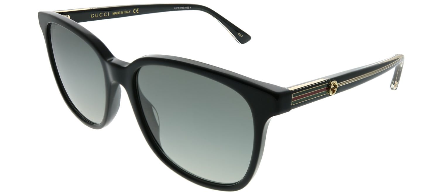 Gucci GG 0376S 001 Square Acetate Black Sunglasses with Grey Gradient Lens sold by Gaffos product image thumbnail 2