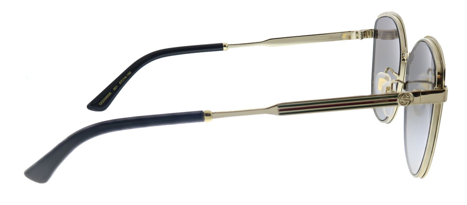 Gucci GG 0589SK 001 Cat-Eye Metal Black Sunglasses with Grey Gradient Lens sold by Gaffos product image thumbnail 3