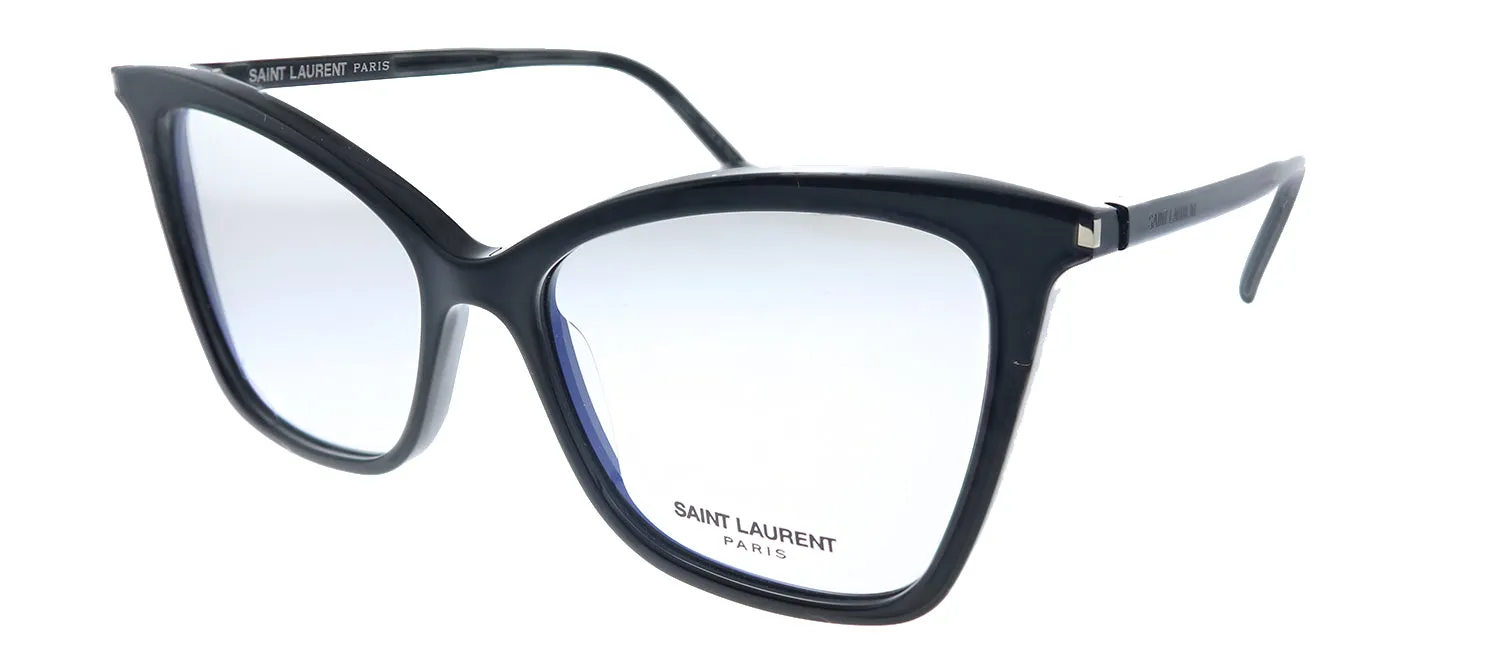 Saint Laurent SL 386 001 Cat-Eye Acetate Black Eyeglasses with Demo Lens sold by Gaffos product image thumbnail 2