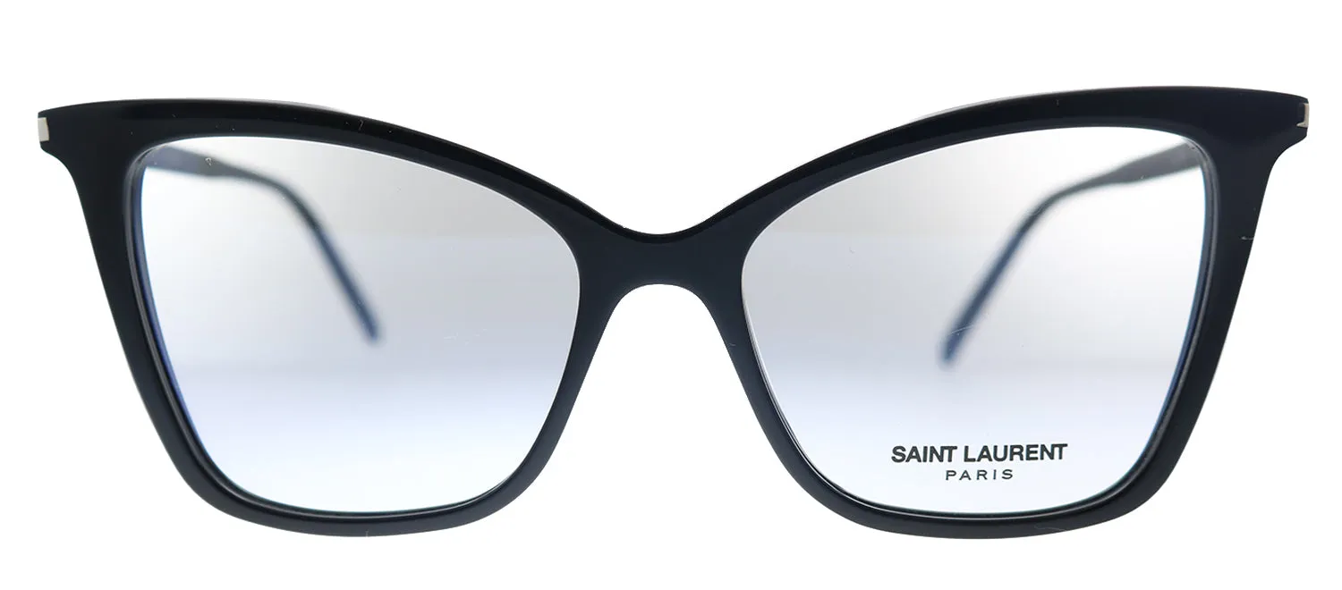 Saint Laurent SL 386 001 Cat-Eye Acetate Black Eyeglasses with Demo Lens sold by Gaffos