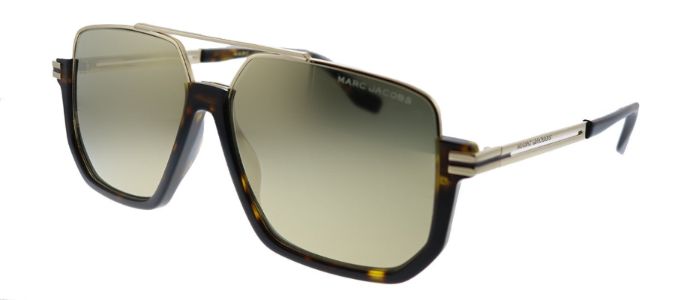 Marc Jacobs MARC 413/S 086 UE Aviator Metal Havana Sunglasses with Gold Mirror Lens sold by Gaffos