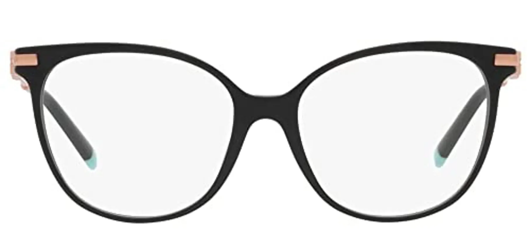 Tiffany & Co. TF 2220B 8001 Cat-Eye Plastic Black Eyeglasses with Logo Stamped Demo Lenses sold by Gaffos