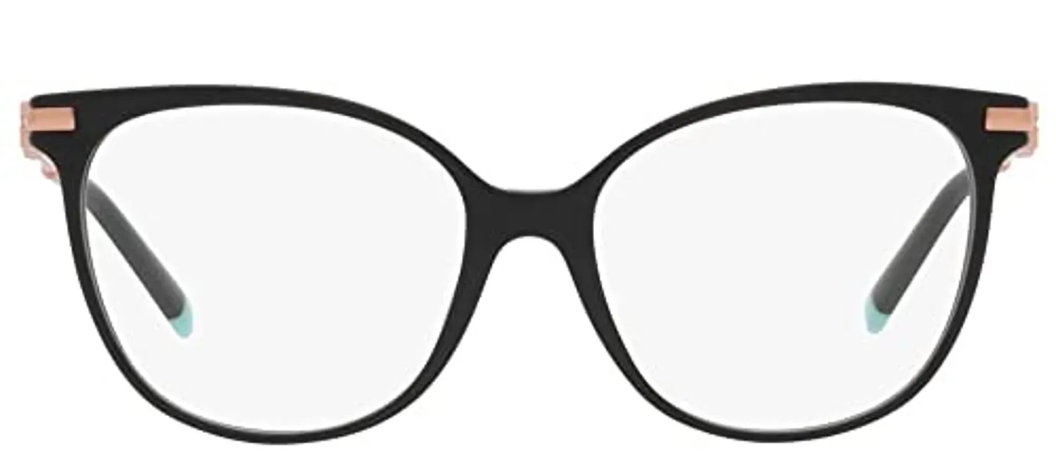 Tiffany & Co. TF 2220B 8001 Cat-Eye Plastic Black Eyeglasses with Logo Stamped Demo Lenses sold by Gaffos