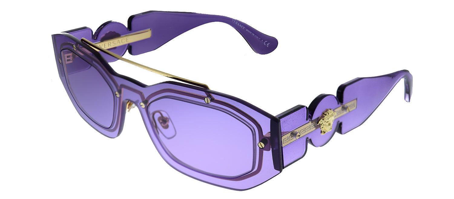 Versace VE 2235 100284 Geometric Plastic Purple Sunglasses with Purple Lens sold by Gaffos product image thumbnail 2