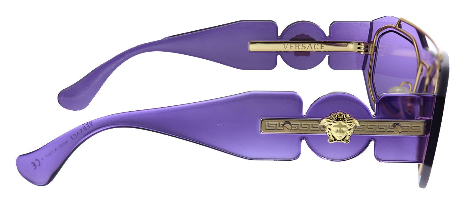 Versace VE 2235 100284 Geometric Plastic Purple Sunglasses with Purple Lens sold by Gaffos product image thumbnail 3