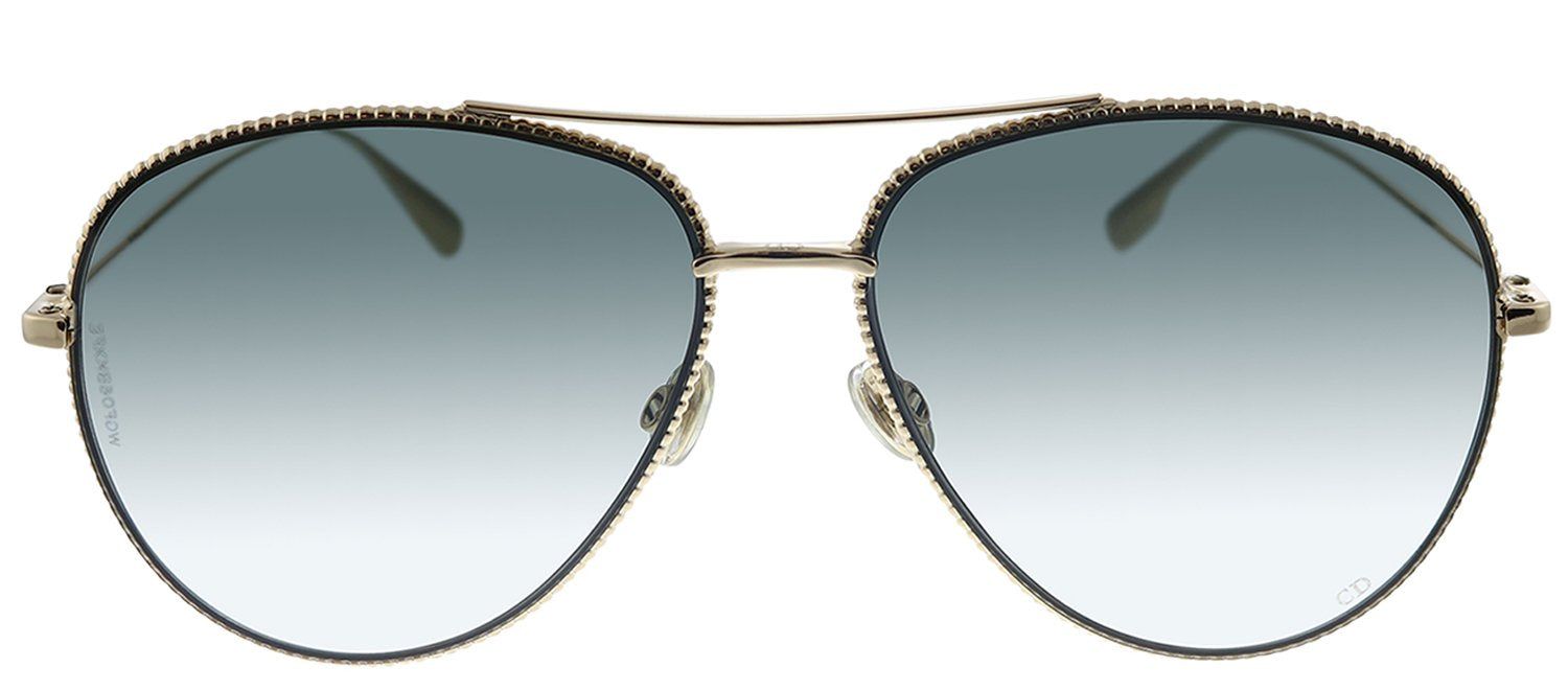 Dior CD DIORSOCIETY3 J5G Aviator Metal Gold Sunglasses with Grey Gradient Lens sold by Gaffos