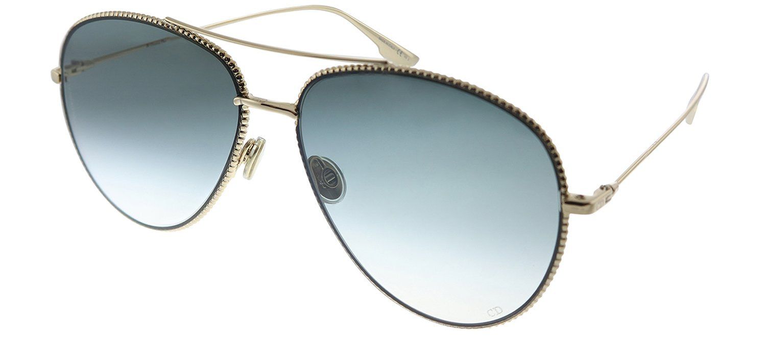 Dior CD DIORSOCIETY3 J5G Aviator Metal Gold Sunglasses with Grey Gradient Lens sold by Gaffos product image thumbnail 2