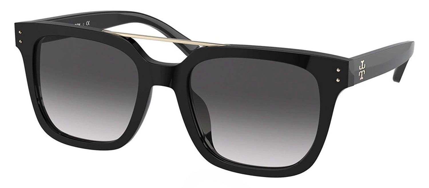 Tory Burch TY 7166U 13268G Rectangle Plastic Black Sunglasses with Grey Gradient Lens sold by Gaffos product image thumbnail 2