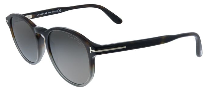 Tom Ford Dante TF 834 56A Round Plastic Havana Sunglasses with Grey Lens sold by Gaffos