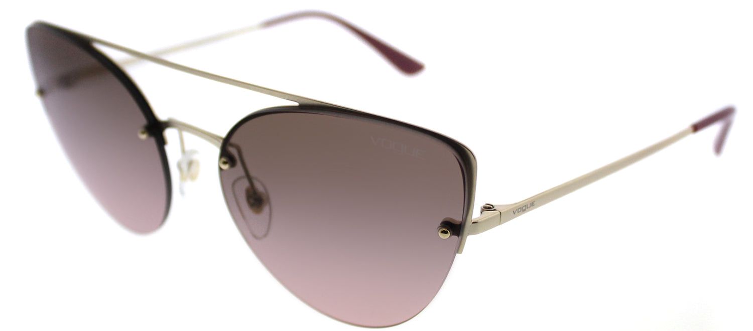 Vogue VO 4074S 848/H8 Cat-Eye Metal Gold Sunglasses with Brown Gradient Mirror Lens sold by Gaffos product image thumbnail 2