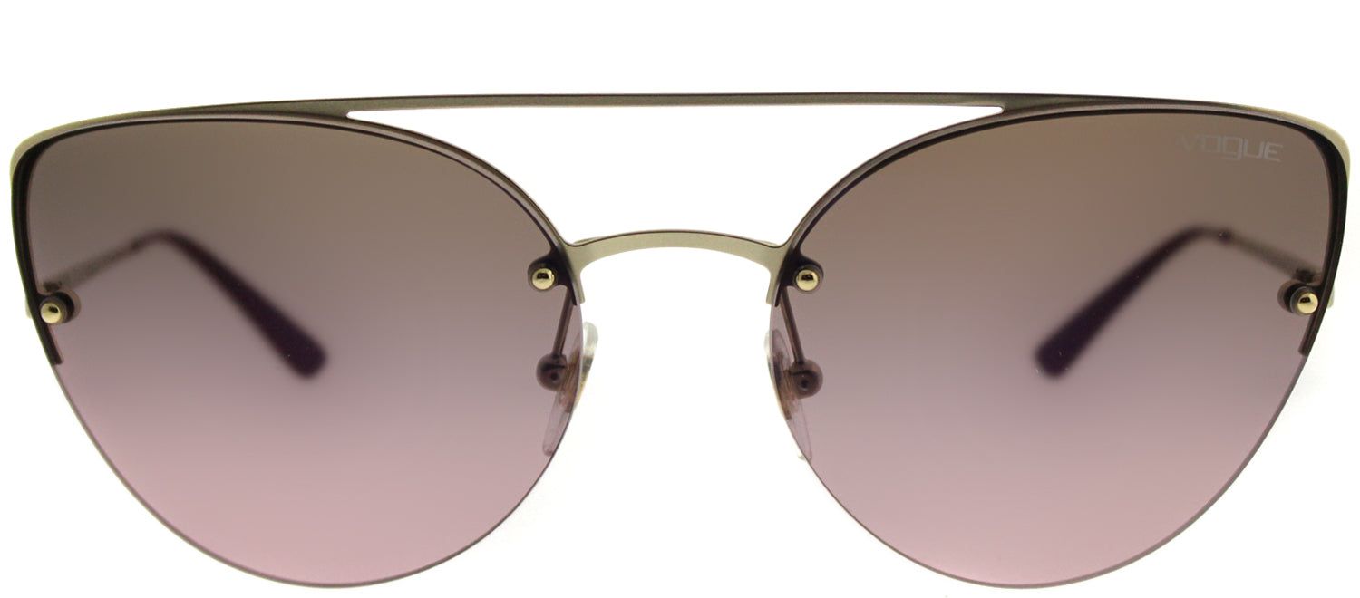Vogue VO 4074S 848/H8 Cat-Eye Metal Gold Sunglasses with Brown Gradient Mirror Lens sold by Gaffos