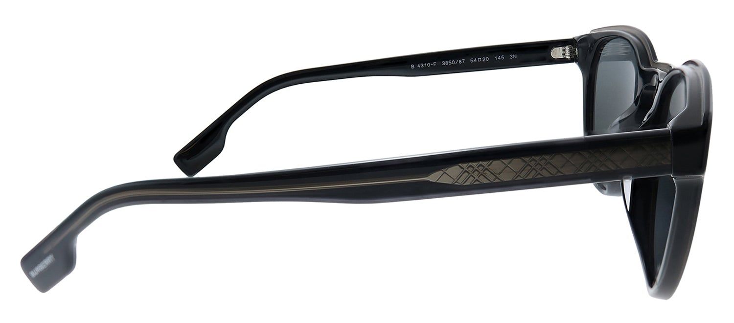 Burberry BE 4310F 385087 Round Plastic Black Sunglasses with Grey Lens sold by Gaffos product image thumbnail 3