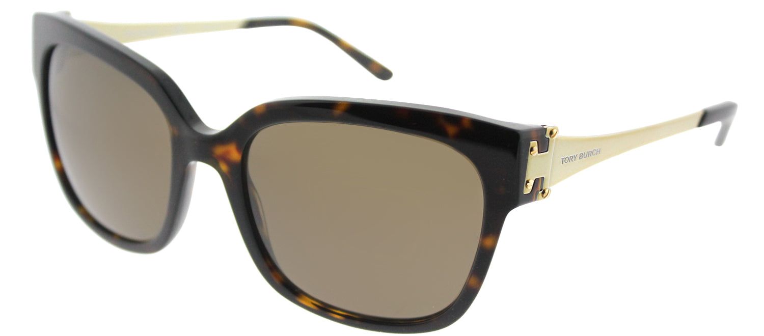 Tory Burch TY 7110 137873 Square Plastic Tortoise/ Havana Sunglasses with Brown Lens sold by Gaffos product image thumbnail 2