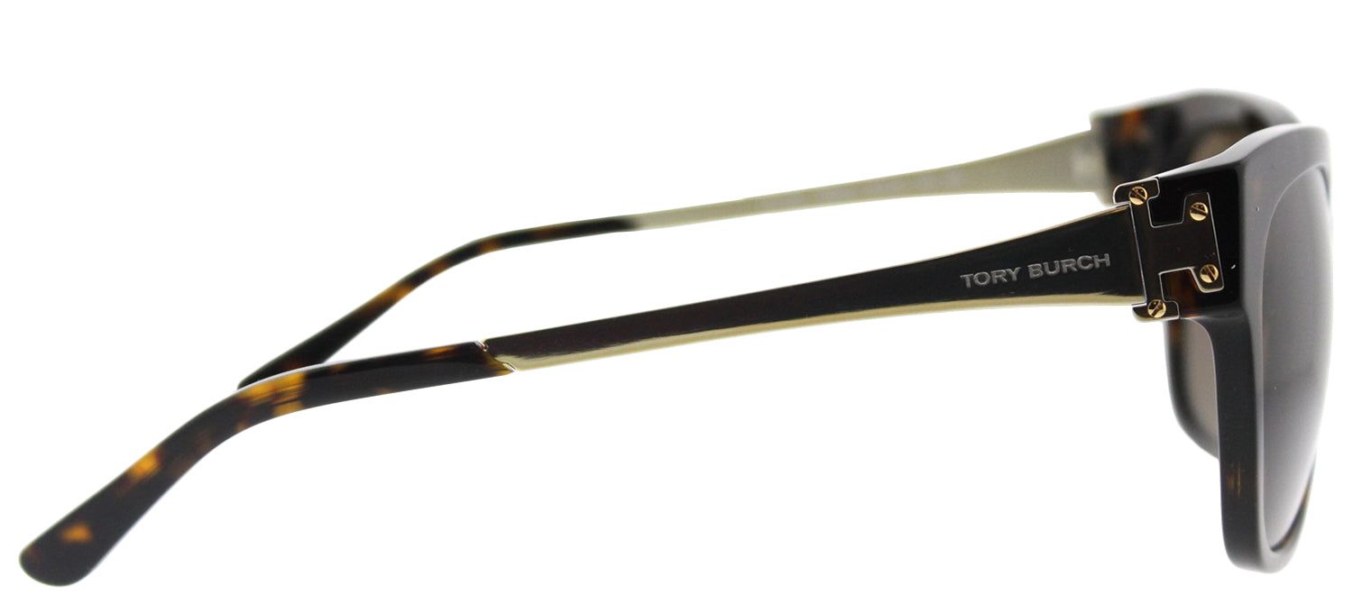 Tory Burch TY 7110 137873 Square Plastic Tortoise/ Havana Sunglasses with Brown Lens sold by Gaffos product image thumbnail 3