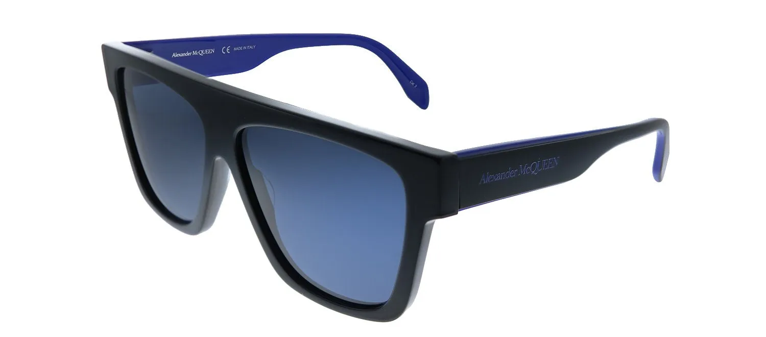 Alexander McQueen AM 302S 004 Square Acetate Blue Sunglasses with Blue Lens sold by Gaffos product image thumbnail 2