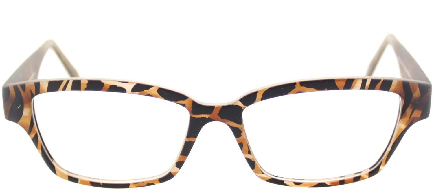 Italia Independent IT 5018 ZEB 044 Rectangle Plastic Brown Eyeglasses with Demo Lens sold by Gaffos