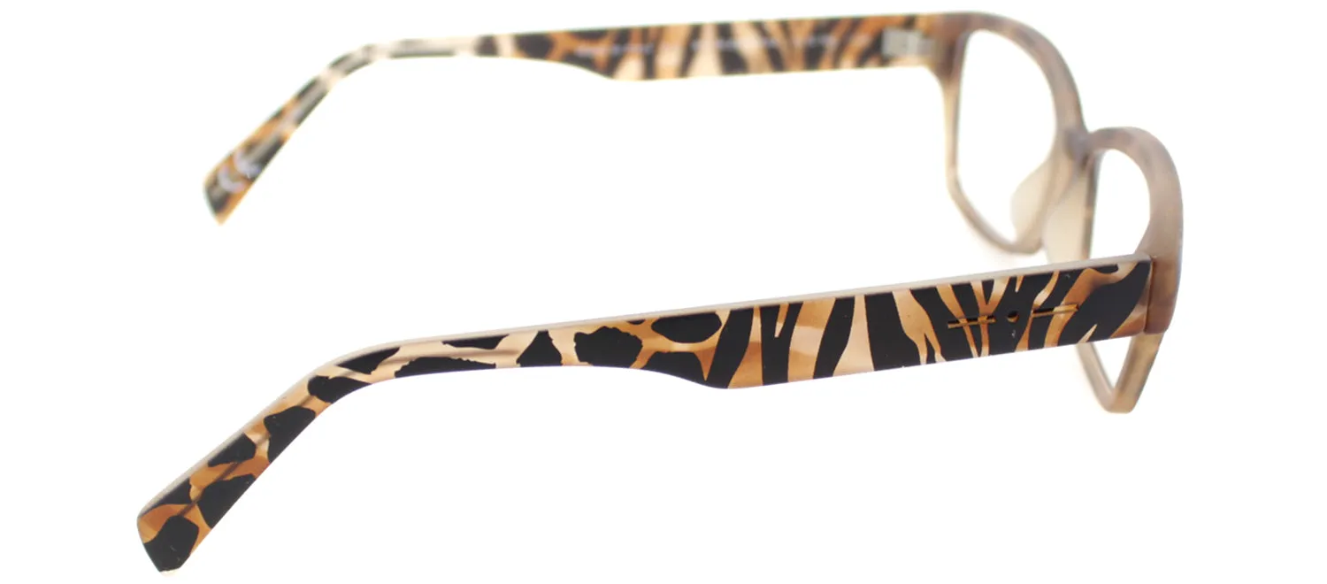 Italia Independent IT 5018 ZEB 044 Rectangle Plastic Brown Eyeglasses with Demo Lens sold by Gaffos product image thumbnail 3