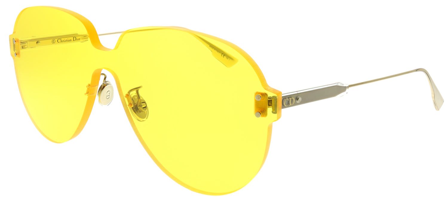 Dior CD ColorQuake3 40G HO Aviator Plastic Yellow Sunglasses with Yellow Lens sold by Gaffos product image thumbnail 2