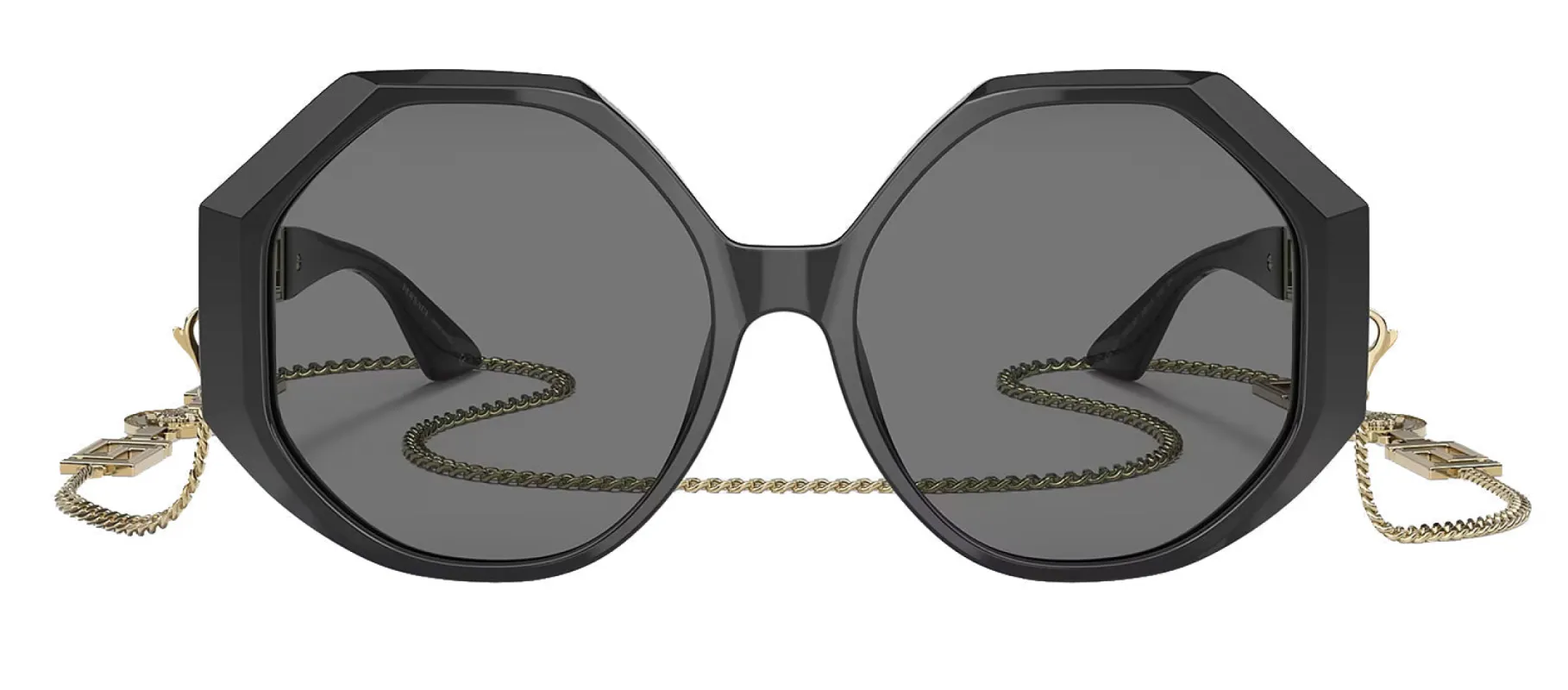 Versace VE 4395 534587 Square Plastic Black Sunglasses with Grey Lens sold by Gaffos