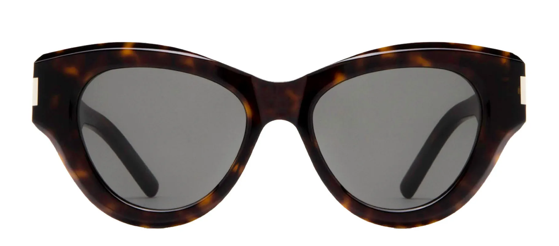 Saint Laurent SL 506S 2 Cat-Eye Plastic Havana Sunglasses with Grey Lens sold by Gaffos