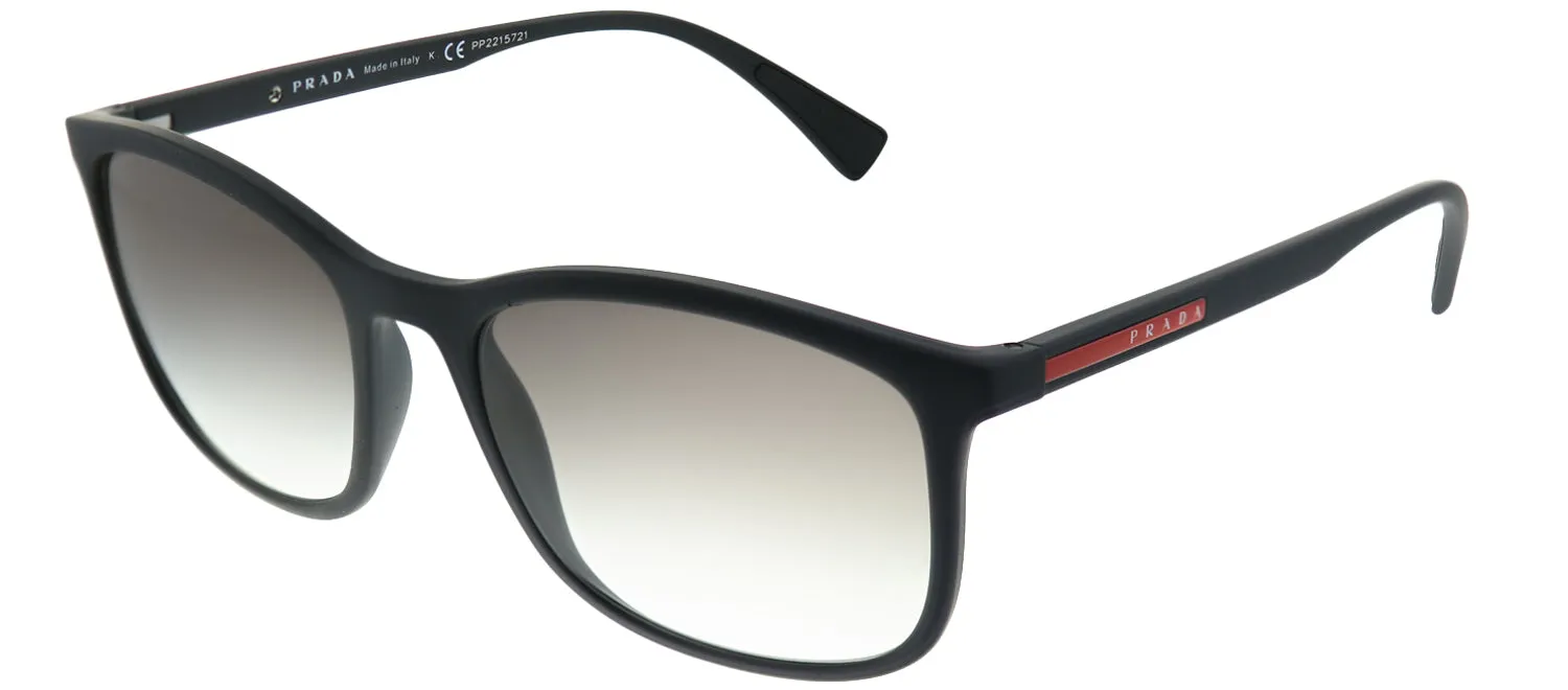 Prada Linea Rossa Lifestyle PS 01TS DG00A7 Rectangle Plastic Black Sunglasses with Grey Gradient Lens sold by Gaffos product image thumbnail 2