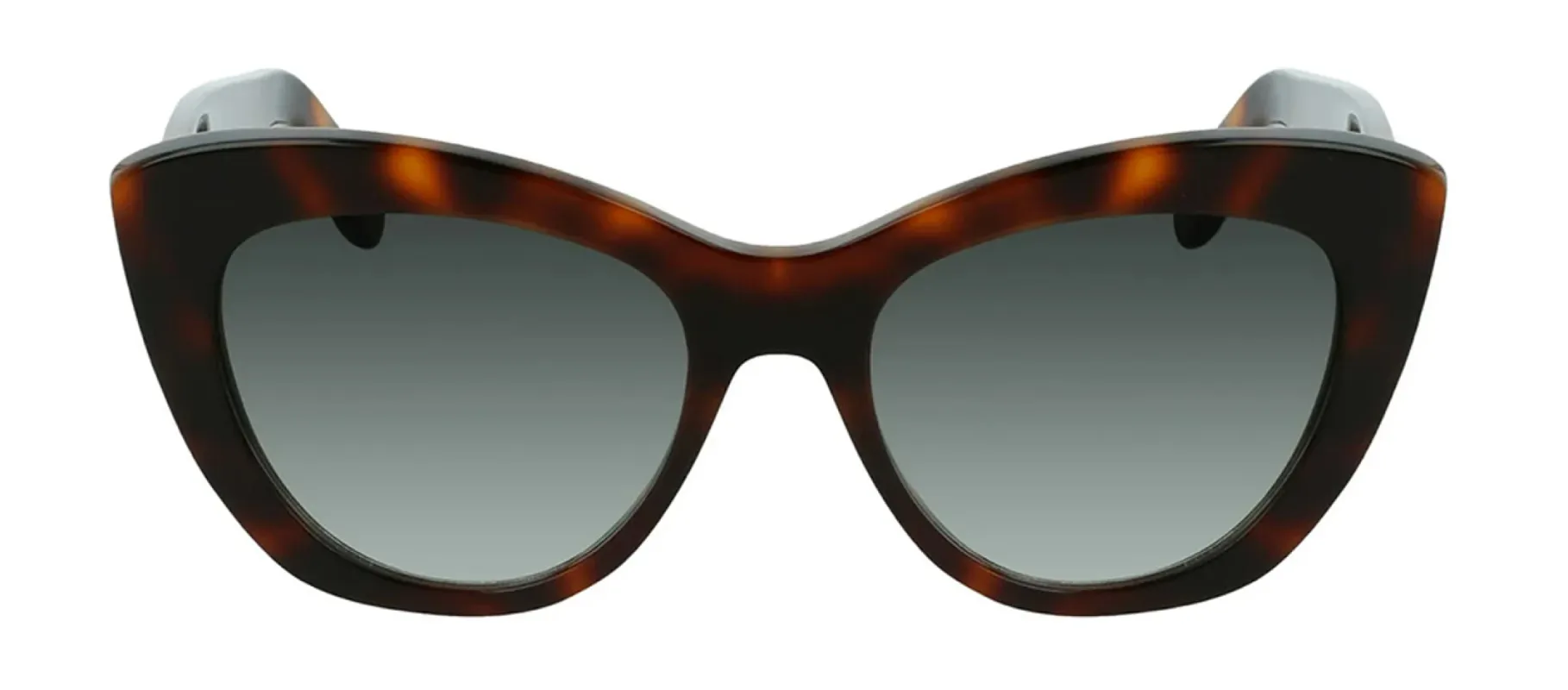 Salvatore Ferragamo SF 1022S 214 Cat-Eye Plastic Tortoise Sunglasses with Green Gradient Lens sold by Gaffos