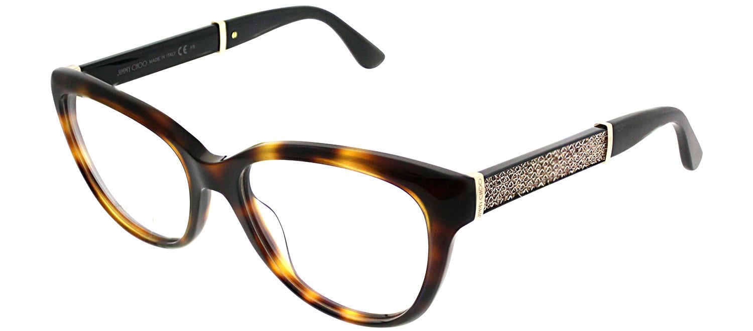 Jimmy Choo JC 179 16Y Cat-Eye Plastic Tortoise/ Havana Eyeglasses with Demo Lens sold by Gaffos product image thumbnail 2
