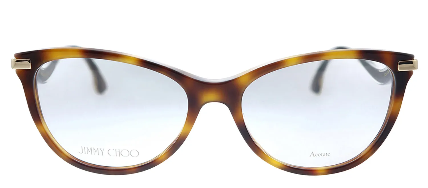 Jimmy Choo JC 258 086 Cat-Eye Plastic Havana Eyeglasses with Demo Lens sold by Gaffos