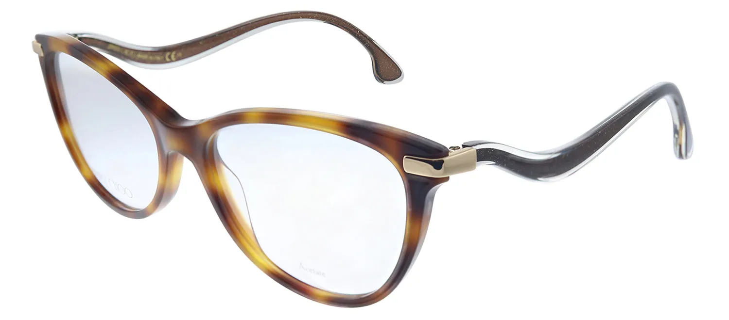 Jimmy Choo JC 258 086 Cat-Eye Plastic Havana Eyeglasses with Demo Lens sold by Gaffos product image thumbnail 2