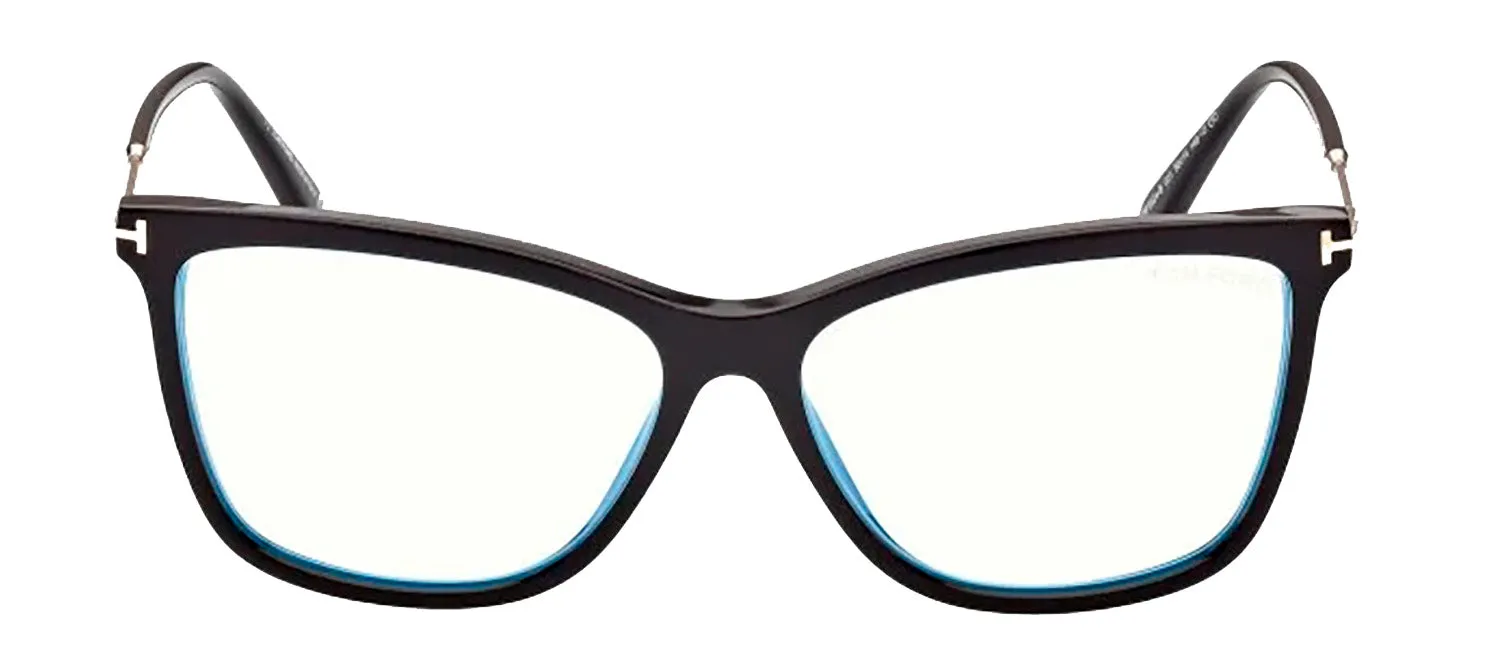 Tom Ford FT 5824-B 001 Cat-Eye Plastic Black Eyeglasses with Clear Lens sold by Gaffos