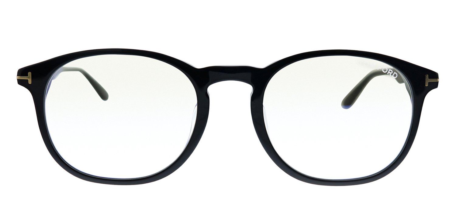 Tom Ford FT 5680-F-B 001 Oval Plastic Black Eyeglasses with Demo Lens sold by Gaffos