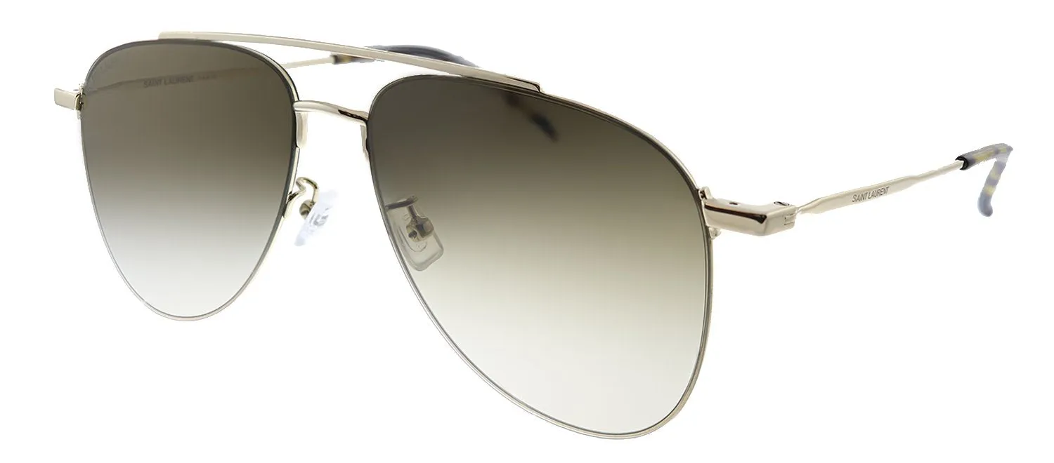 Saint Laurent WIRE SL 392 001 Aviator Metal Gold Sunglasses with Brown Gradient Lens sold by Gaffos product image thumbnail 2