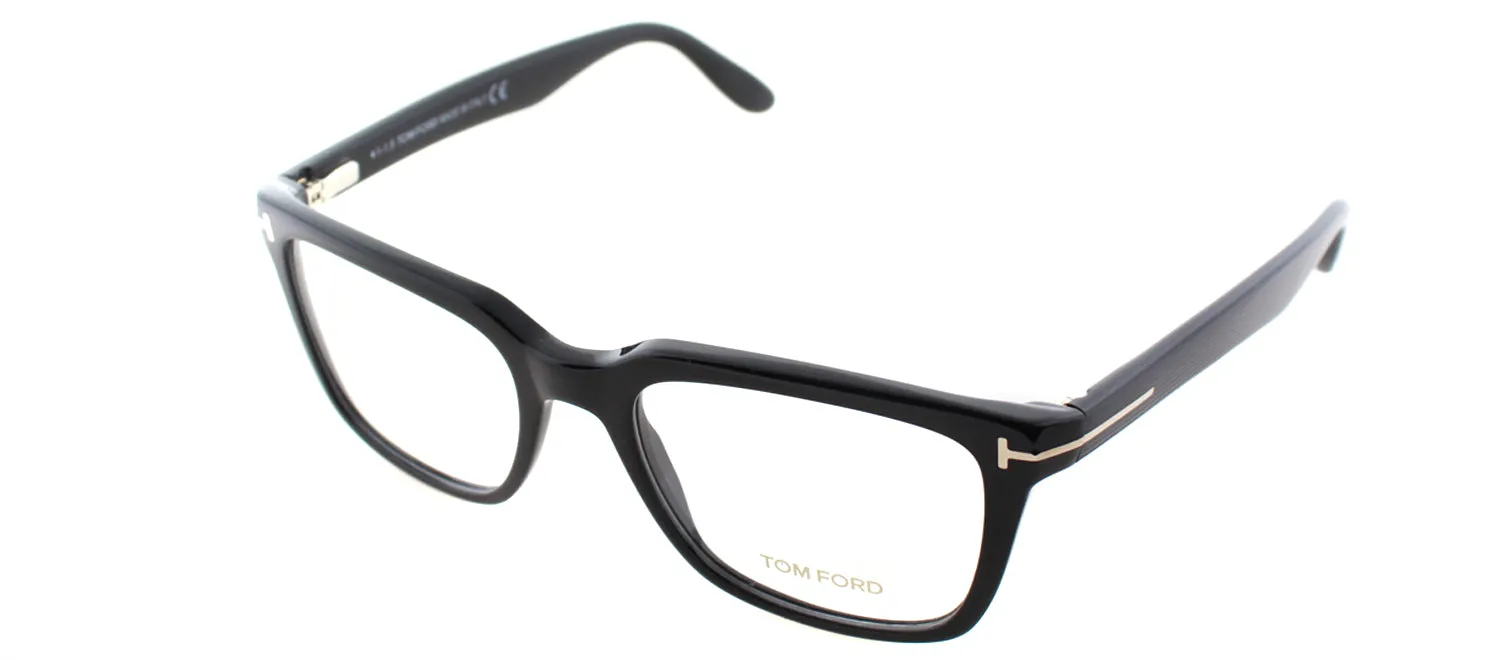 Tom Ford FT 5304 001 Square Plastic Black Eyeglasses with Demo Lens sold by Gaffos product image thumbnail 2