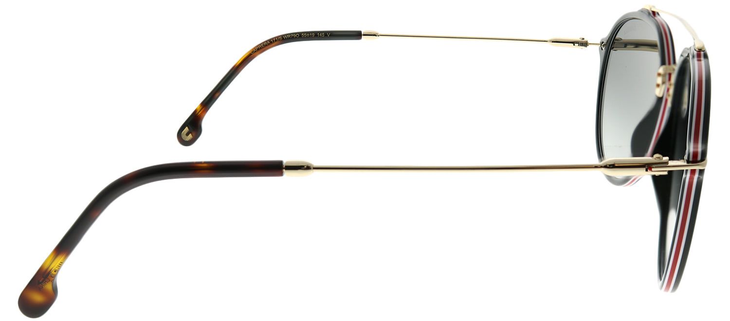 Carrera CA Carrera171 WR7 9O Aviator Plastic Black Sunglasses with Dark Grey Gradient Lens sold by Gaffos product image thumbnail 3