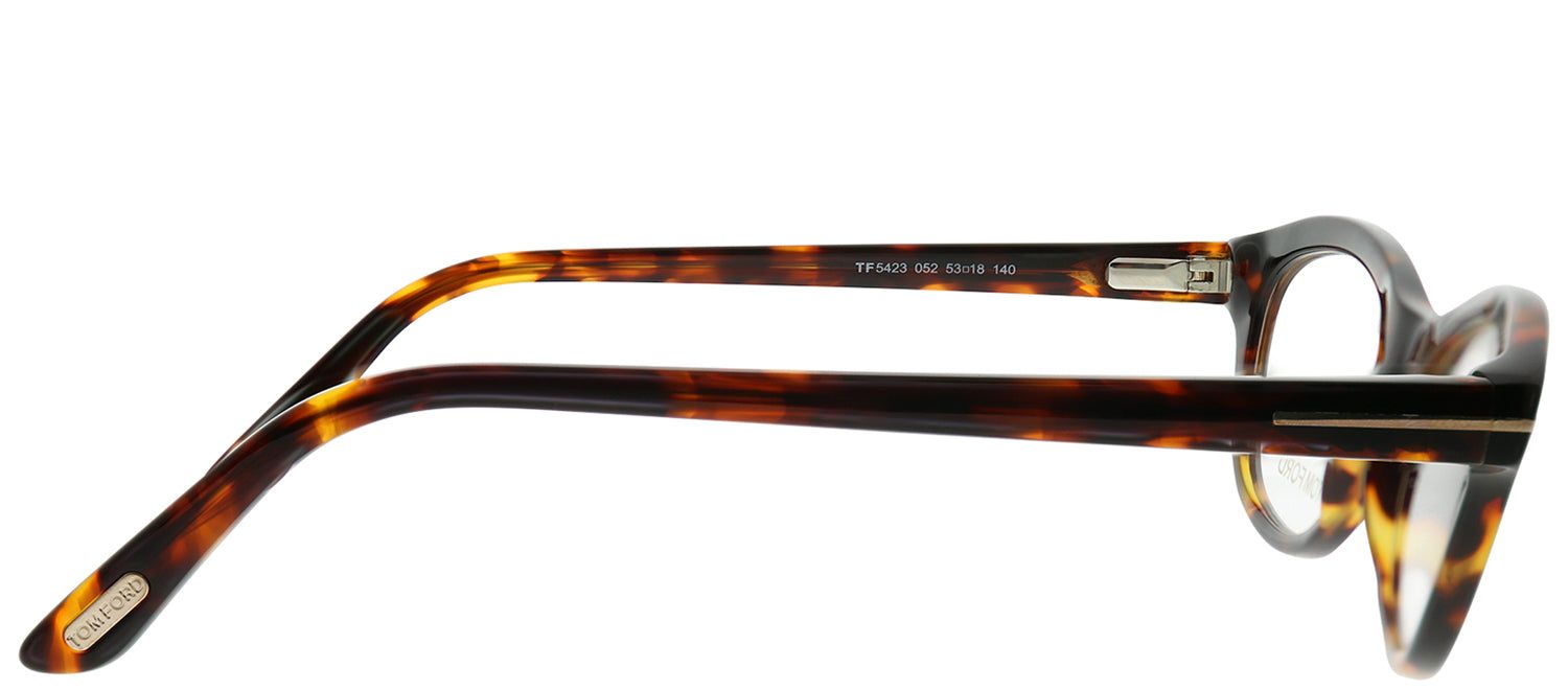 Tom Ford FT 5423 052 Cat-Eye Plastic Tortoise/ Havana Eyeglasses with Demo Lens sold by Gaffos product image thumbnail 3