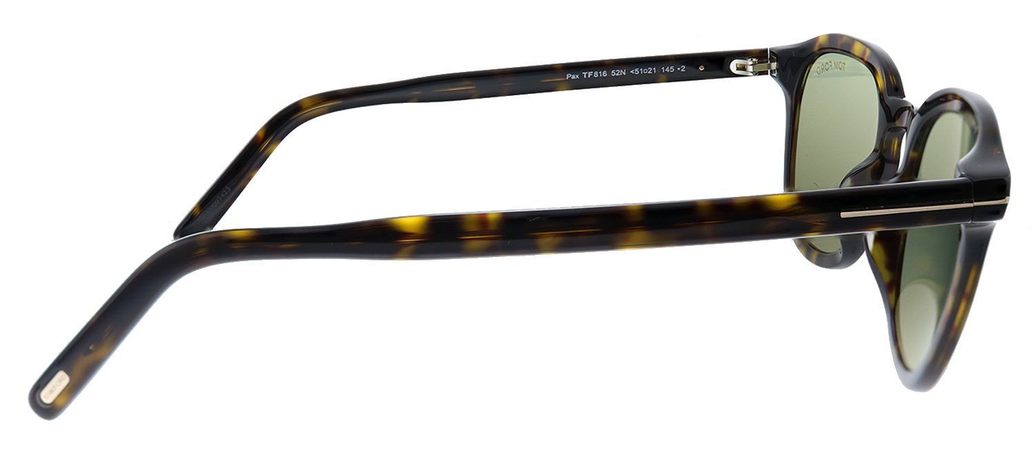 Tom Ford Pax TF 816 52N Round Plastic Havana Sunglasses with Green Lens sold by Gaffos product image thumbnail 3