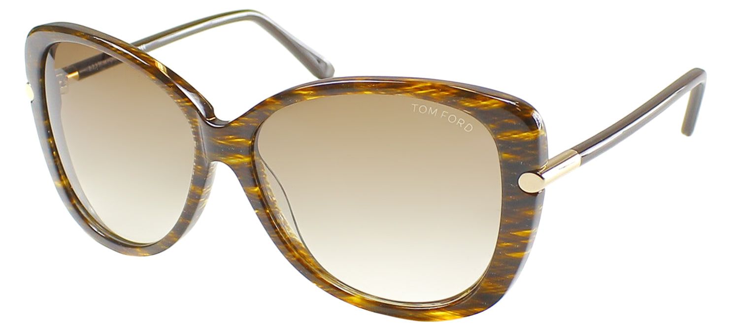Tom Ford TF 324 50F Fashion Plastic Brown Sunglasses with Brown Gradient Lens sold by Gaffos product image thumbnail 2