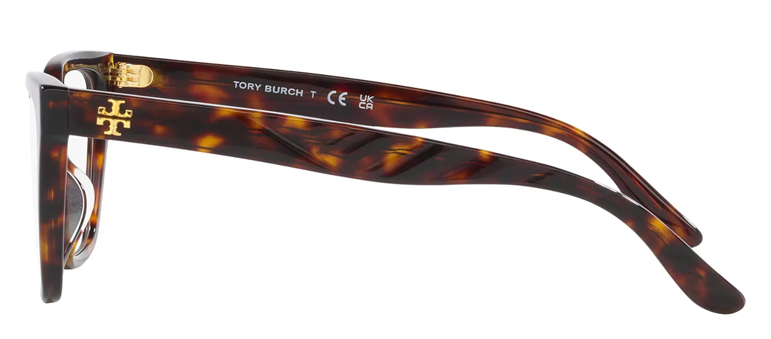 Tory Burch TY 2133U 1728 Rectangle Plastic Tortoise Eyeglasses with Logo Stamped Demo Lenses sold by Gaffos product image thumbnail 3