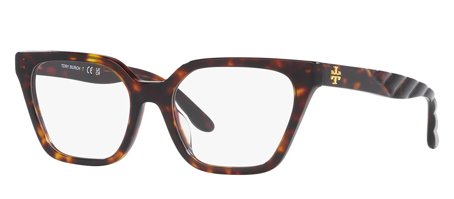 Tory Burch TY 2133U 1728 Rectangle Plastic Tortoise Eyeglasses with Logo Stamped Demo Lenses sold by Gaffos product image thumbnail 2