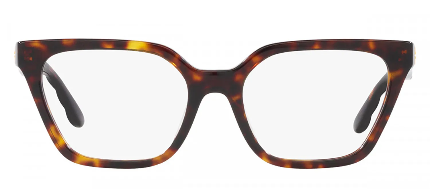 Tory Burch TY 2133U 1728 Rectangle Plastic Tortoise Eyeglasses with Logo Stamped Demo Lenses sold by Gaffos