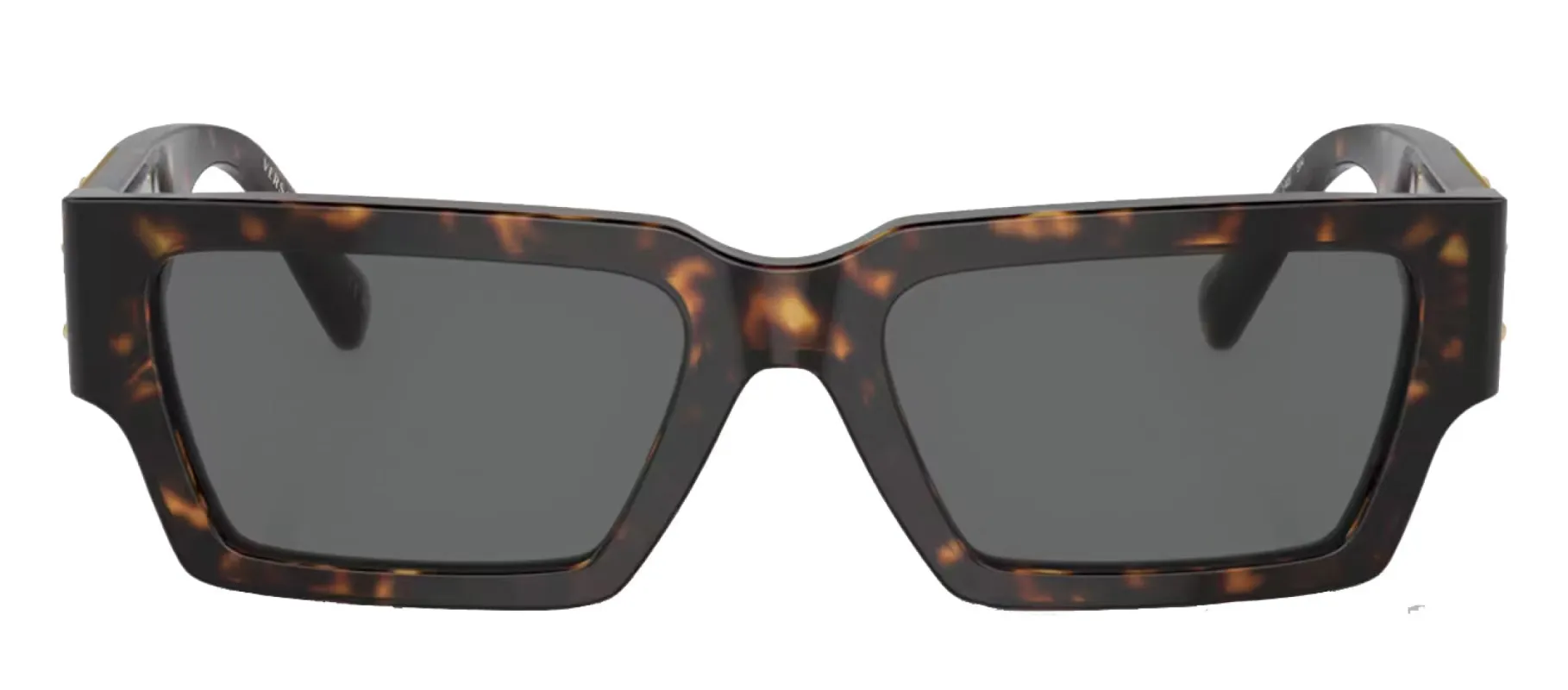Versace VE 4459 108/87 Rectangle Plastic Havana Sunglasses with Grey Lens sold by Gaffos