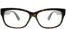 Gucci GG 0278O 012 Rectangle Acetate Tortoise/ Havana Eyeglasses with Demo Lens sold by Gaffos