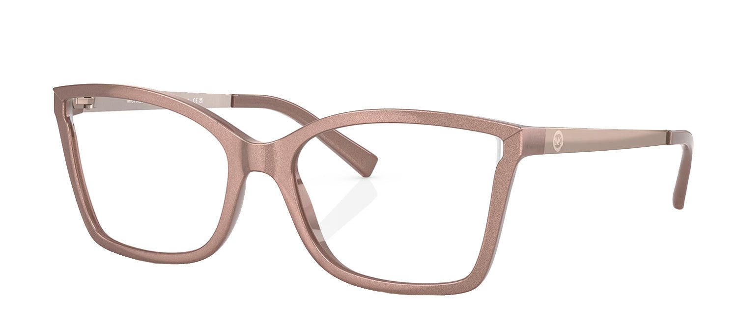 Michael Kors MK 4058 3919 Cat-Eye Plastic Beige Eyeglasses with Logo Stamped Demo Lenses Lens sold by Gaffos product image thumbnail 2