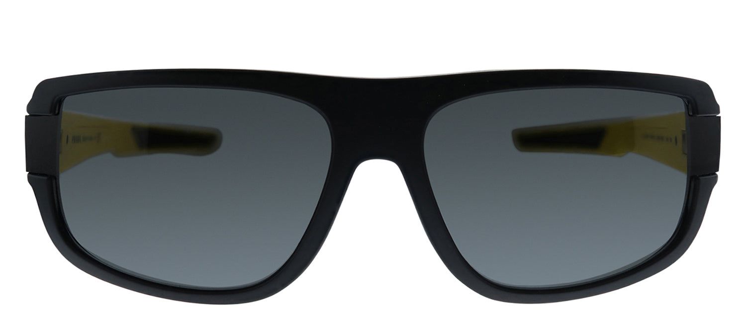 Prada Linea Rossa PS 03WS 08W06F Rectangle Plastic Black Sunglasses with Grey Lens sold by Gaffos
