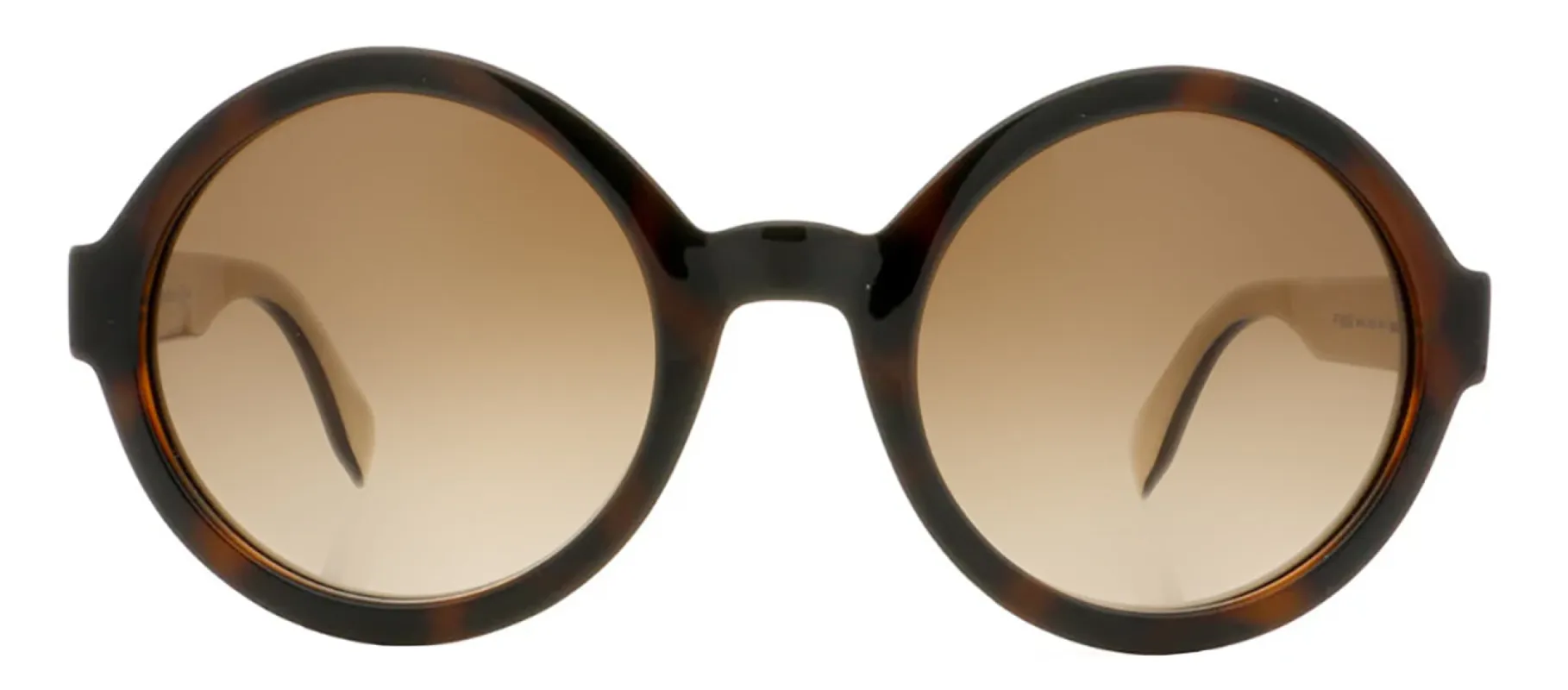 Fendi FF 120 MIY Oval Plastic Havana Sunglasses with Brown Gradient Lens sold by Gaffos