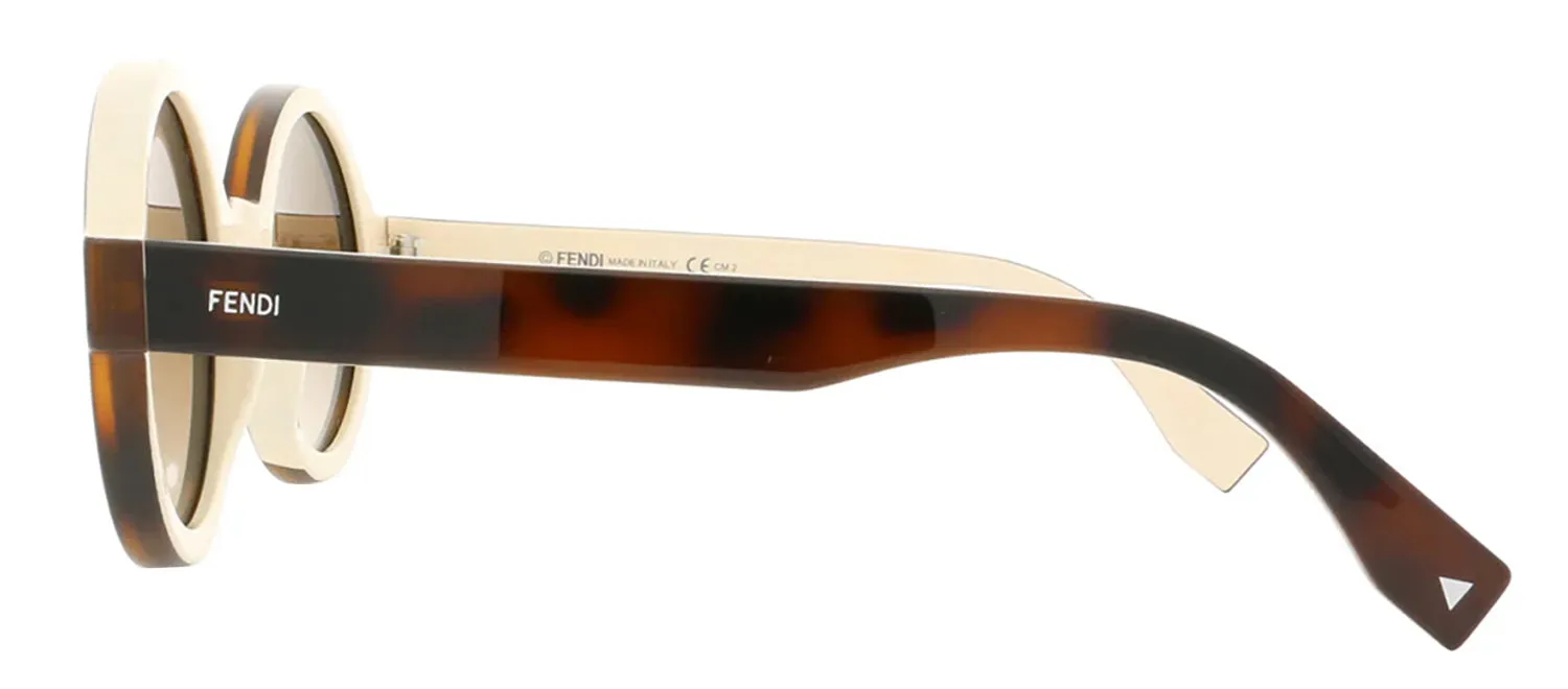 Fendi FF 120 MIY Oval Plastic Havana Sunglasses with Brown Gradient Lens sold by Gaffos product image thumbnail 3