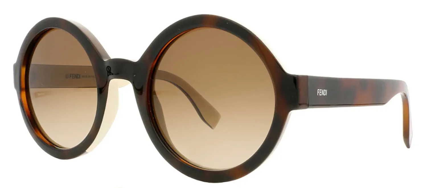 Fendi FF 120 MIY Oval Plastic Havana Sunglasses with Brown Gradient Lens sold by Gaffos product image thumbnail 2
