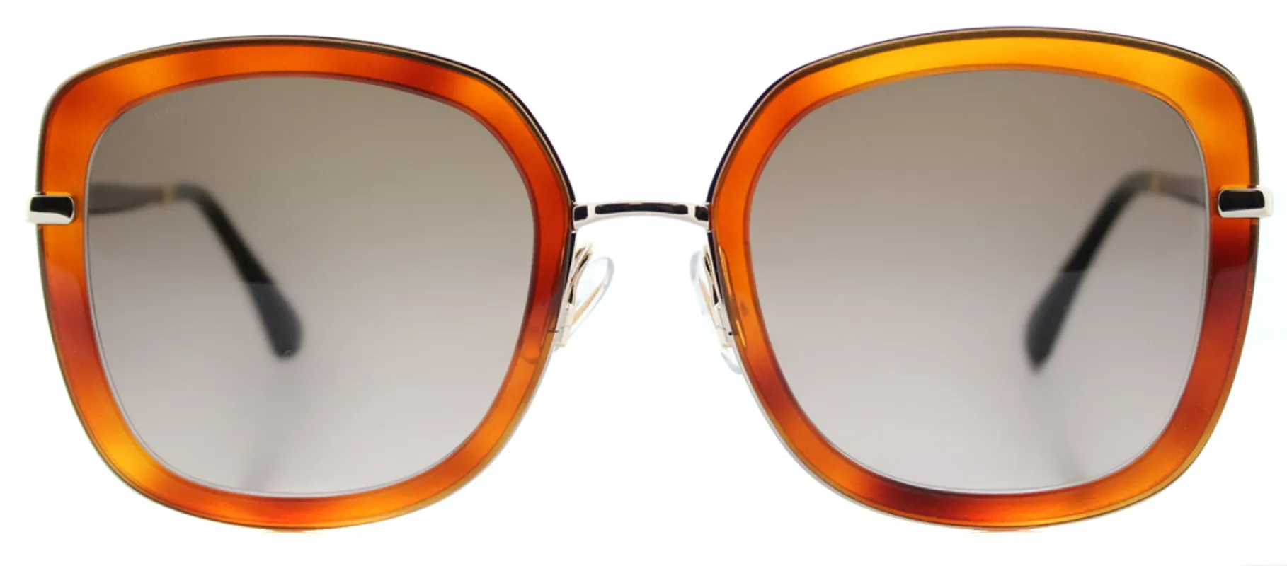 Jimmy Choo JC Glenn QAN Square Plastic Tortoise/ Havana Sunglasses with Brown Gradient Lens sold by Gaffos