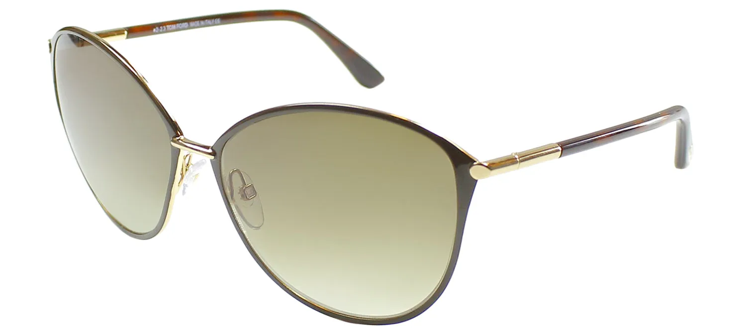Tom Ford Penelope TF 320 28F Cat-Eye Metal Gold Sunglasses with Brown Gradient Lens sold by Gaffos product image thumbnail 2